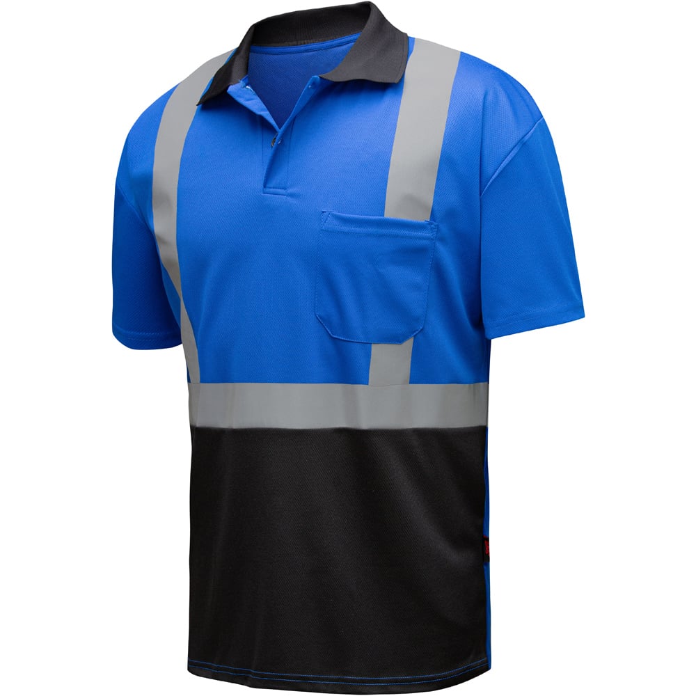 Short Sleeve Polo with Reflective Tape, Non-ANSI