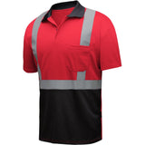 Short Sleeve Polo with Reflective Tape, Non-ANSI