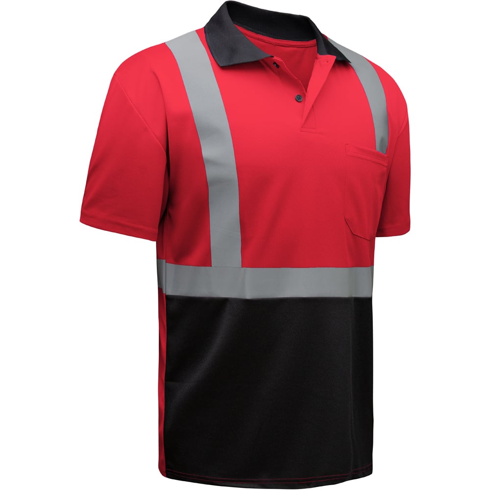 Short Sleeve Polo with Reflective Tape, Non-ANSI