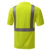 Hi-Vis Safety T-Shirt, Short Sleeve and Black Bottom, Standard Class 2