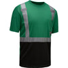 Colored Short Sleeve Safety T-Shirt with Black Bottom, Non-ANSI