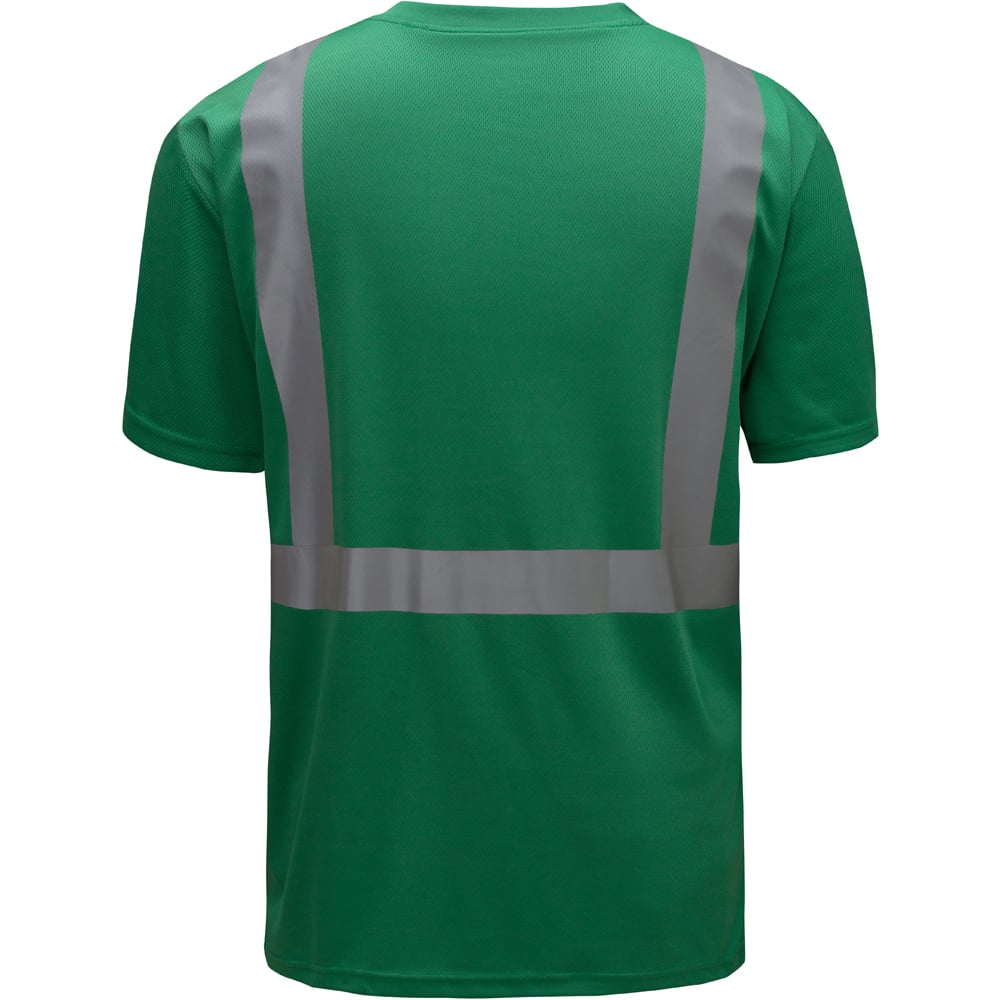 Colored Short Sleeve Safety T-Shirt with Black Bottom, Non-ANSI