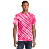 Port & Company PC148 100% Cotton Tiger Stripe Tie-Dye T-Shirt