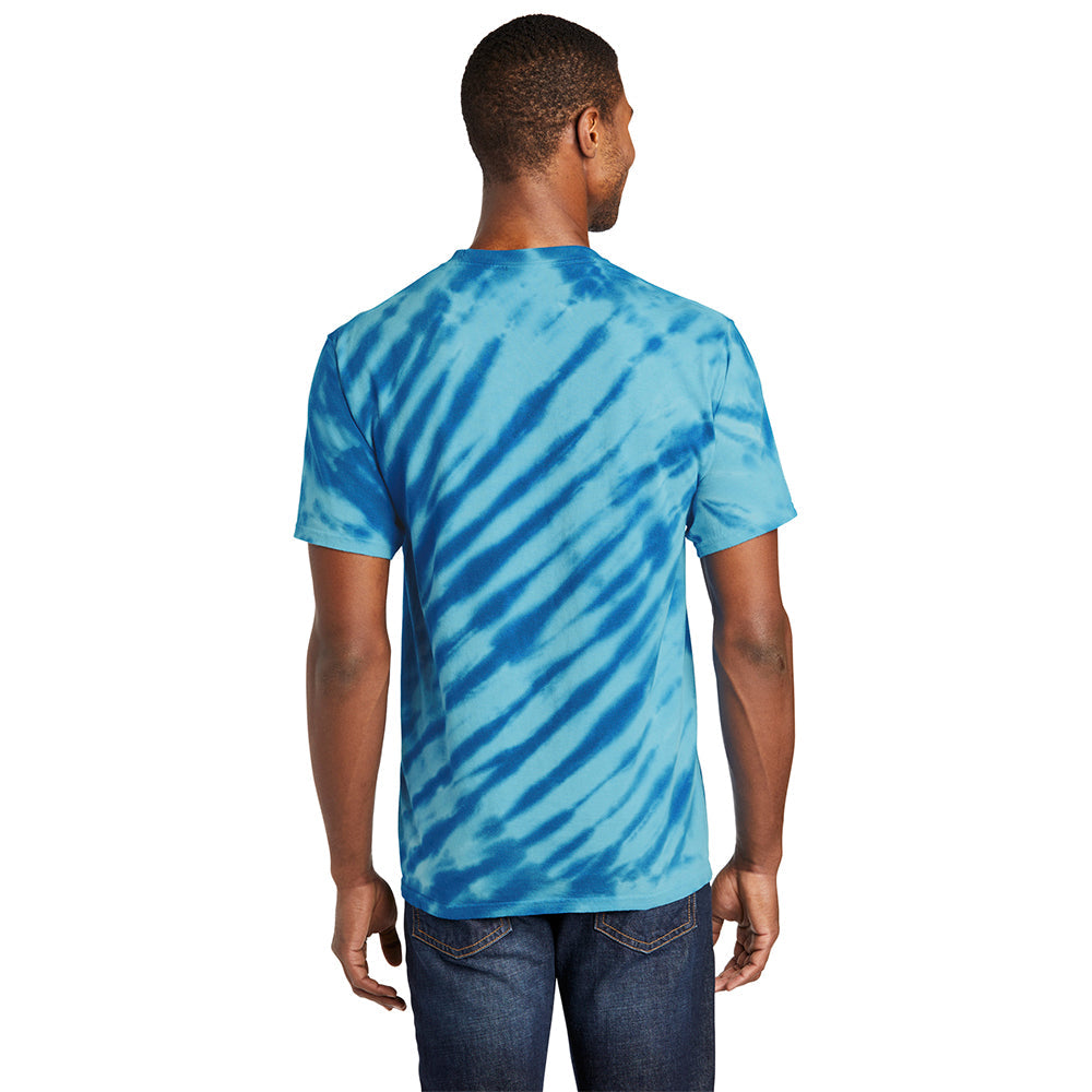 Port & Company PC148 100% Cotton Tiger Stripe Tie-Dye T-Shirt