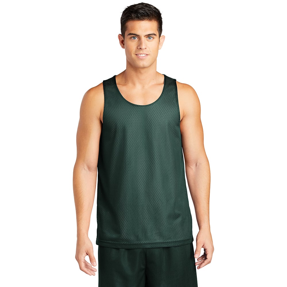 Sport-Tek ST500 PosiCharge Classic Tank Top with White Mesh Reverse