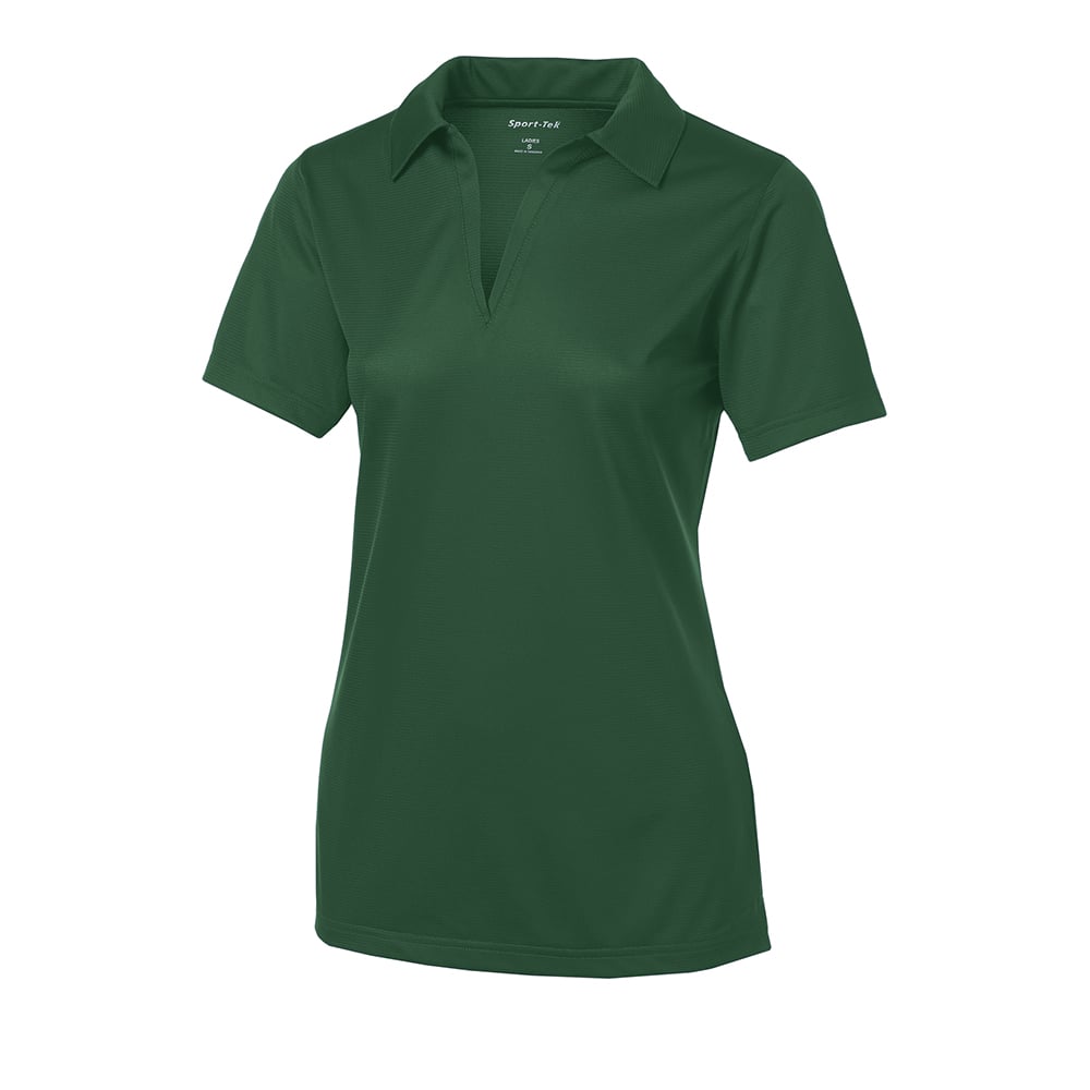 Sport-Tek LST690 PosiCharge Women's Active Textured Open-Placket Polo