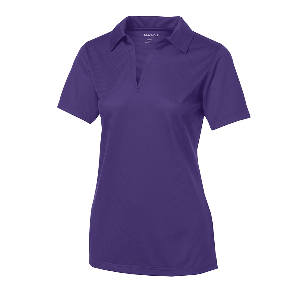 Sport-Tek LST690 PosiCharge Women's Active Textured Open-Placket Polo