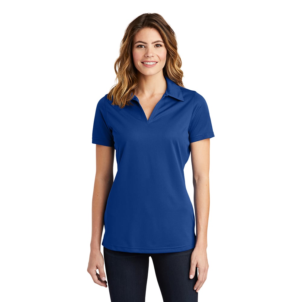 Sport-Tek LST690 PosiCharge Women's Active Textured Open-Placket Polo