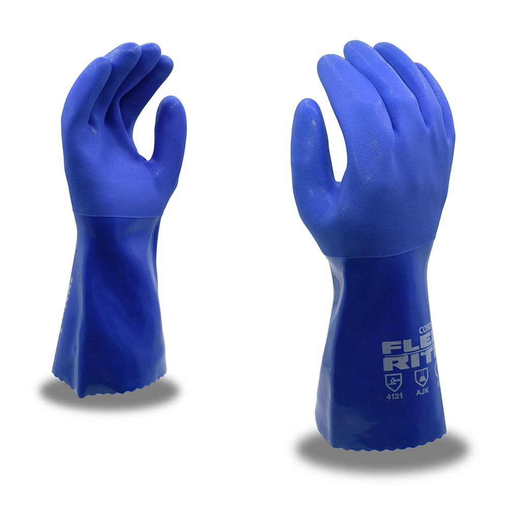 FLEX-RITE™ 12" PVC Seamless Knit Supported Gloves/Textured Finish, 1 dozen (12 pairs)
