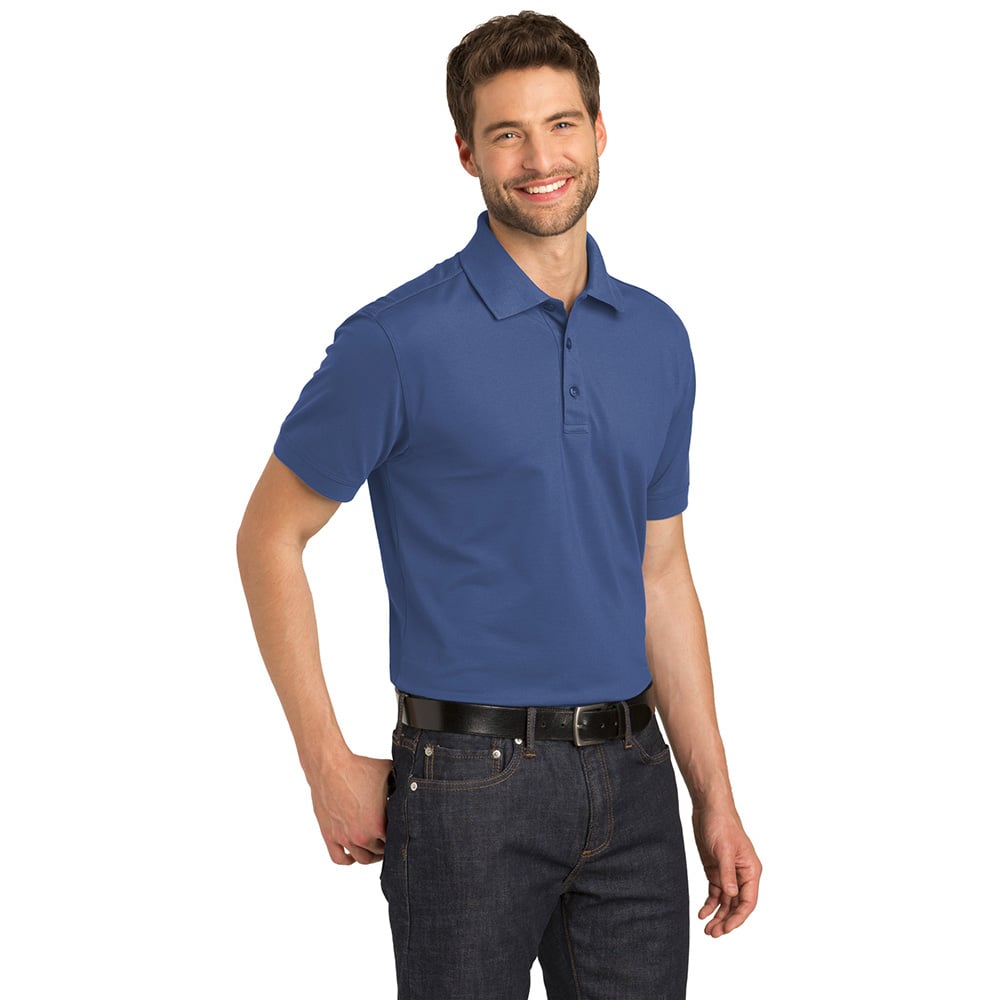 Port Authority K555 Stretch Pique Short Sleeve Polo Shirt