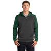 Sport-Tek ST249 Tech Fleece 1/4-Zip Colorblock Sweatshirt with Hood