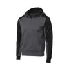 Sport-Tek ST249 Tech Fleece 1/4-Zip Colorblock Sweatshirt with Hood