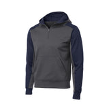 Sport-Tek ST249 Tech Fleece 1/4-Zip Colorblock Sweatshirt with Hood