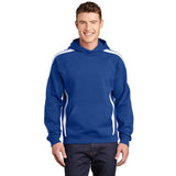 Sport-Tek ST265 Raglan Hooded Pullover Sweatshirt with Sleeve Stripe