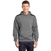 Sport-Tek ST265 Raglan Hooded Pullover Sweatshirt with Sleeve Stripe