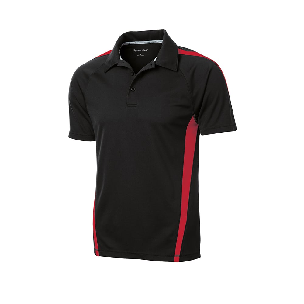 Sport-Tek ST685 PosiCharge Raglan Colorblock Micro-Mesh Polo