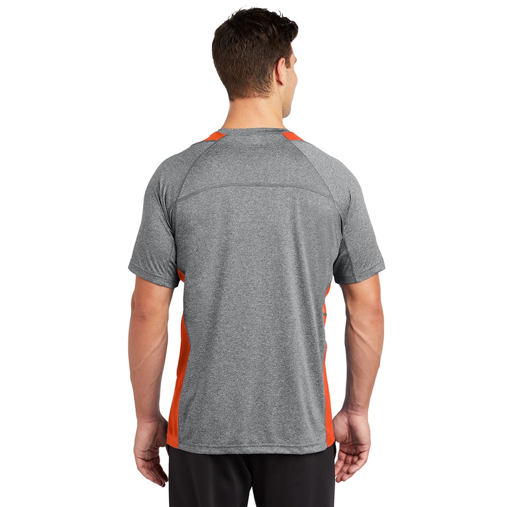 Sport-Tek ST361 Contender Two-Tone Heather Short Sleeve T-Shirt