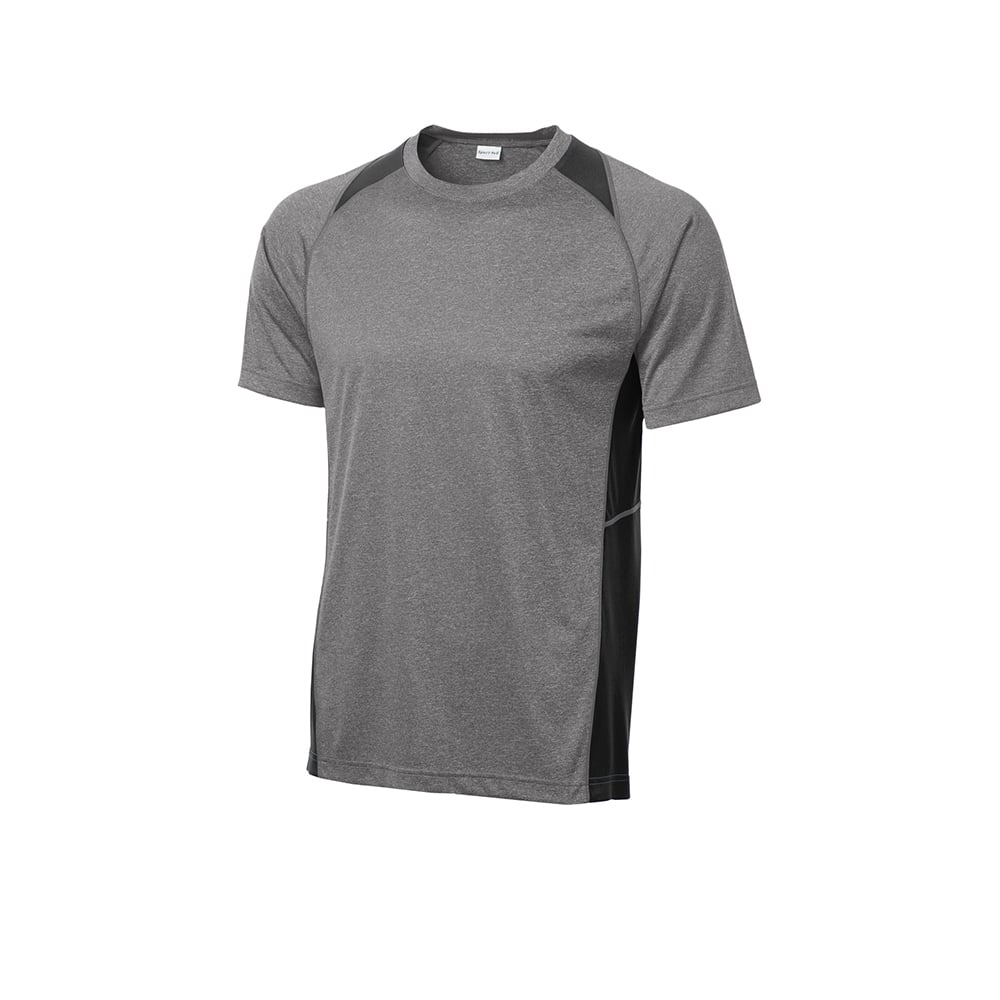 Sport-Tek ST361 Contender Two-Tone Heather Short Sleeve T-Shirt