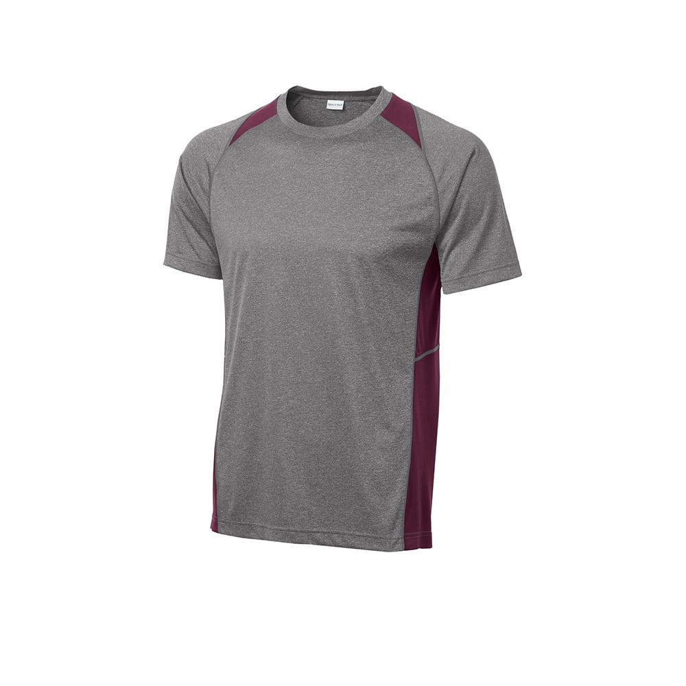 Sport-Tek ST361 Contender Two-Tone Heather Short Sleeve T-Shirt