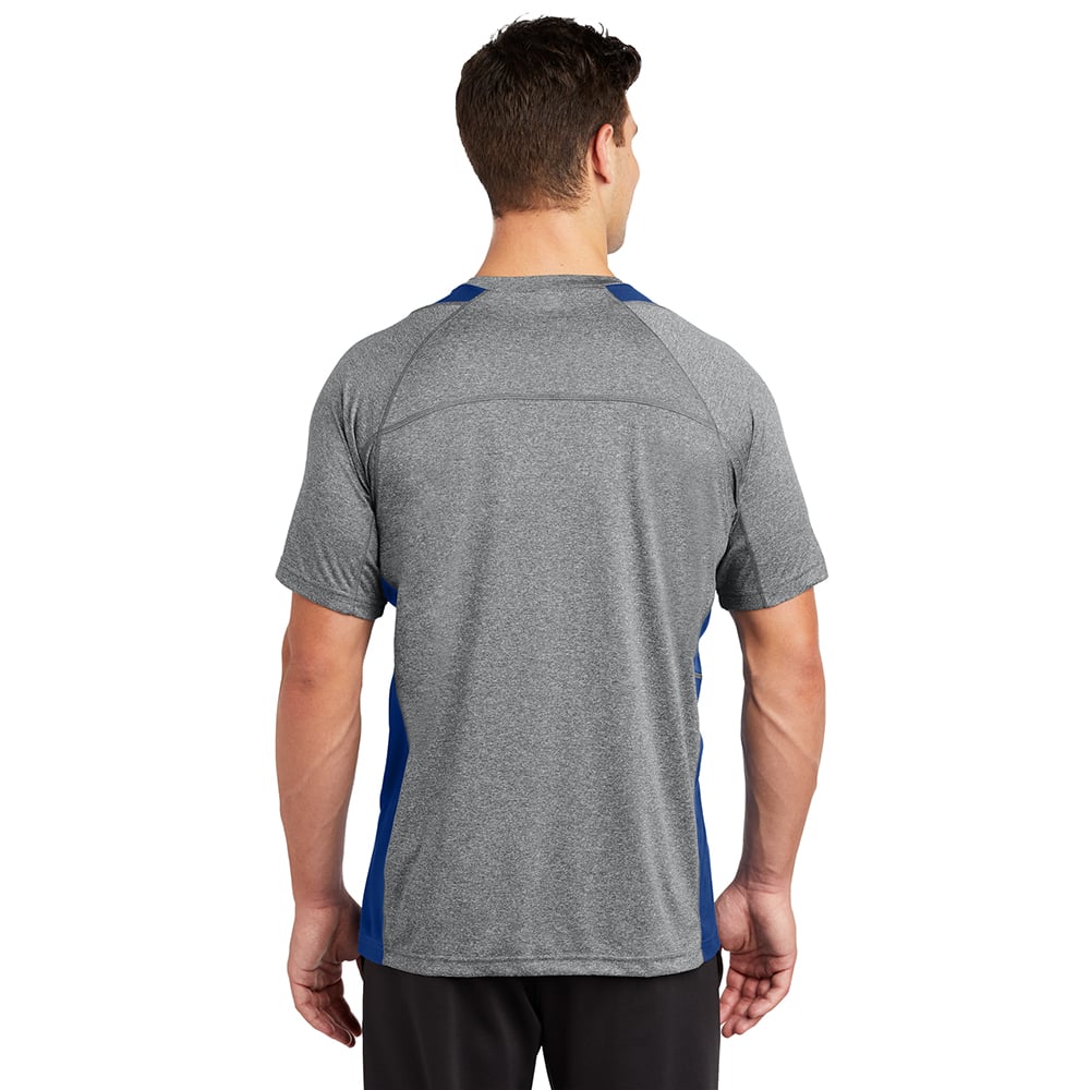 Sport-Tek ST361 Contender Two-Tone Heather Short Sleeve T-Shirt