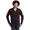 Sport-Tek ST851 Sport-Wick Stretch Half-Zip Colorblock Pullover