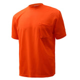 Non-ANSI Hi-Vis Safety T-Shirt, Short Sleeves with Chest Pocket