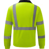 Class 3 Hi Vis Long Sleeve Polo With Chest Pocket