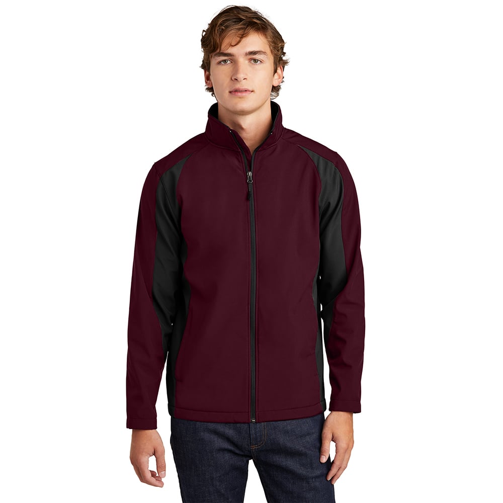 Sport-Tek ST970 Colorblock Soft Shell Jacket with Zippered Pockets