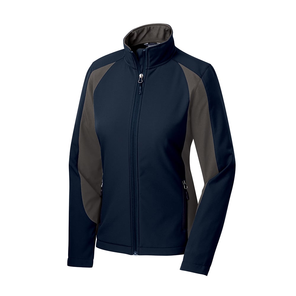 Sport-Tek LST970 Women's Water-Resistant Two-Tone Softshell Jacket