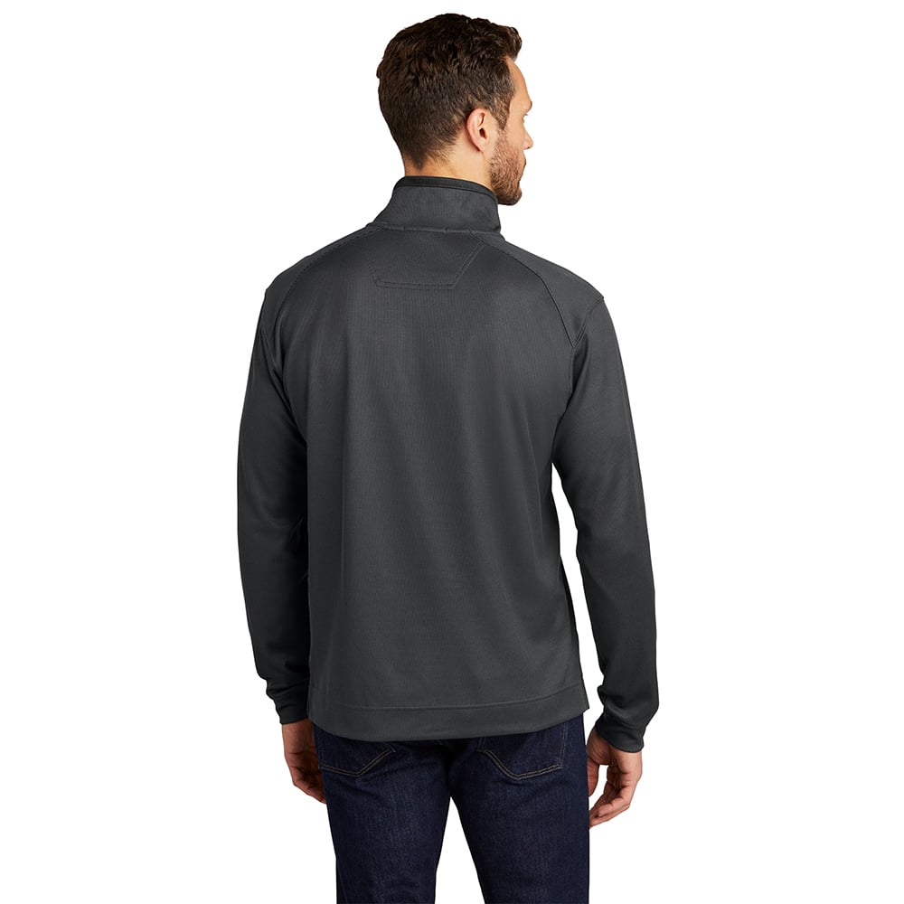 Port Authority K805 Vertical Texture Heavyweight 1/4 Zip Pullover