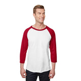 Jerzees 560RR Premium Blend 50/50 Three-Quarter Raglan Baseball T-Shirt