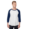 Jerzees 560RR Premium Blend 50/50 Three-Quarter Raglan Baseball T-Shirt