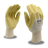 Ruffian™ Premium Jersey Lined Rubber Dipped Gloves, Knit Wrist, 1 dozen (12 pairs)