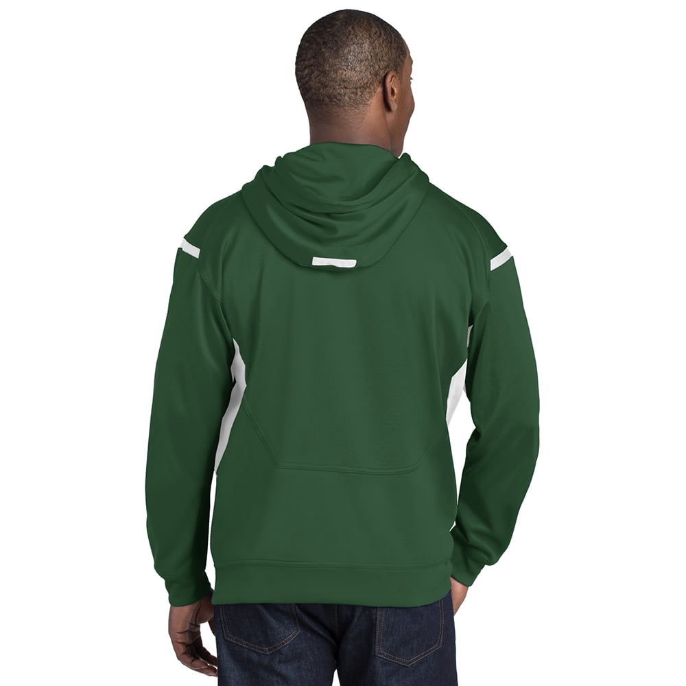 Sport-Tek TST246 Tall Tech Fleece Colorblock Hooded Sweatshirt