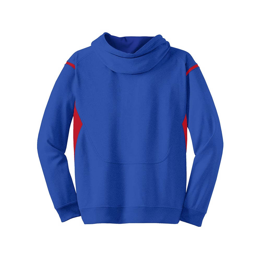 Sport-Tek TST246 Tall Tech Fleece Colorblock Hooded Sweatshirt