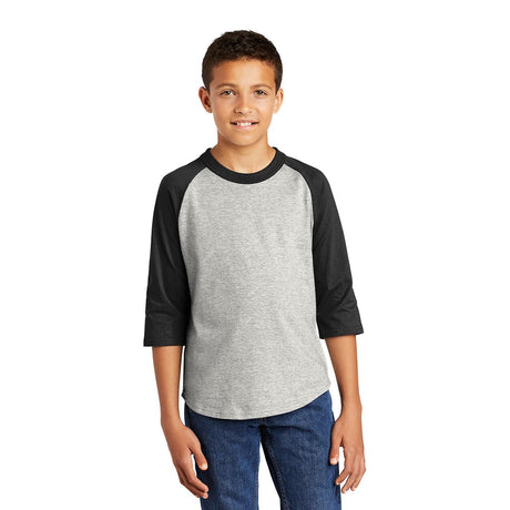 Sport - Tek YT200 Youth Colorblock Quarter Sleeve Raglan Jersey - Gorvex.com