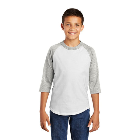 Sport - Tek YT200 Youth Colorblock Quarter Sleeve Raglan Jersey - Gorvex.com