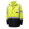 Hi-Vis Safety Rain Jacket, Hooded, Class 3 Premium