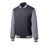 Sport-Tek ST270 Fleece Letterman Jacket with Front Slash Pockets