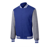 Sport-Tek ST270 Fleece Letterman Jacket with Front Slash Pockets