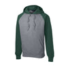 Sport-Tek ST267 Raglan Hooded Pullover Sweatshirt with Contrast Sleeve