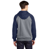 Sport-Tek ST267 Raglan Hooded Pullover Sweatshirt with Contrast Sleeve