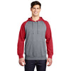 Sport-Tek ST267 Raglan Hooded Pullover Sweatshirt with Contrast Sleeve