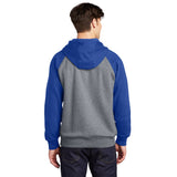 Sport-Tek ST267 Raglan Hooded Pullover Sweatshirt with Contrast Sleeve