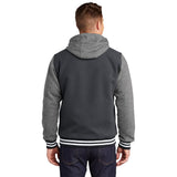 Sport-Tek JST82 Insulated Letterman Jacket with Detachable Hood