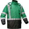 Non-ANSI Waterproof Hooded Rain Coat With Lower Front Pockets