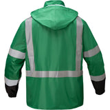 Non-ANSI Waterproof Hooded Rain Coat With Lower Front Pockets