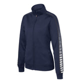 Sport-Tek LST93 Women's Tricot Track Jacket with Dot Sublimation