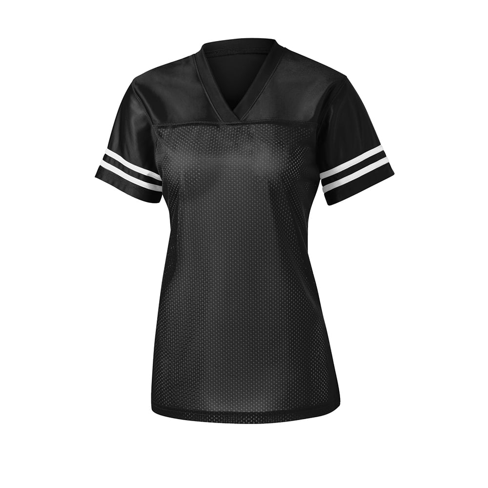 Sport-Tek LST307 PosiCharge Women's Replica Jersey with Sleeve Stripes