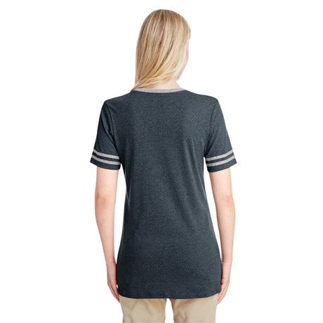 Jerzees 602 WVR Ladies's Triblend Varsity 50/37/13 V-Neck T-Shirt